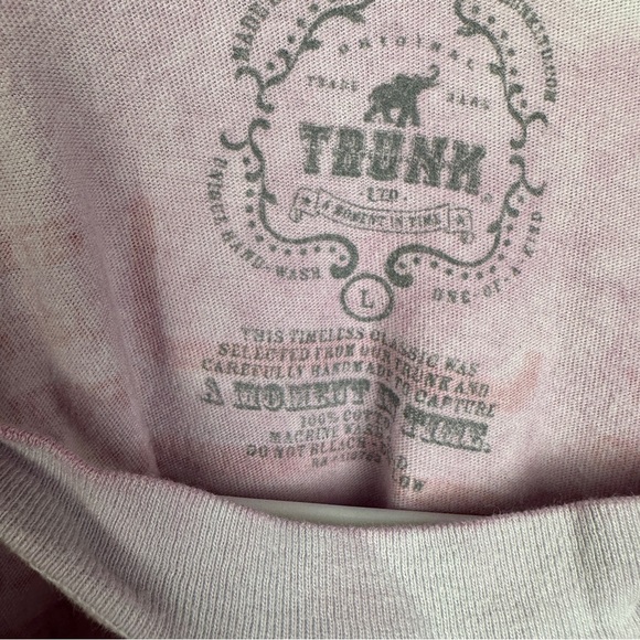 Trunk Ltd. Journey lavender short sleeve t-shirt 100% cotton size large - Picture 7 of 9